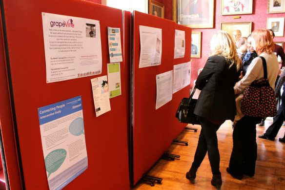 Poster displays during the networking lunch